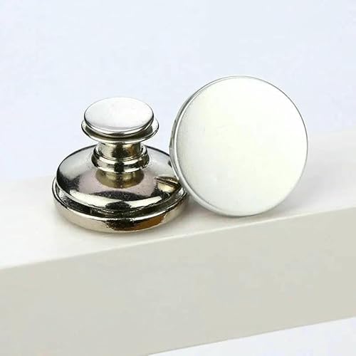 2/4 Stück verstellbare Jeansknöpfe 17 mm, ohne Werkzeug, wiederverwendbare Sofort-Jeansknöpfe, Stecknadeln, Ersatz für Hosen, Jeansspanner, Typ 14, 17 mm, 2 Stück 2/4 Stück verstellbare Jeansknöpfe 17 mm, ohne Werkzeug, wiederverwendbare Sofort-Jeansknöpfe, Stecknadeln, Ersatz für Hosen, Jeansspanner, Typ 14, 17 mm, 2 Stück von QOVBD