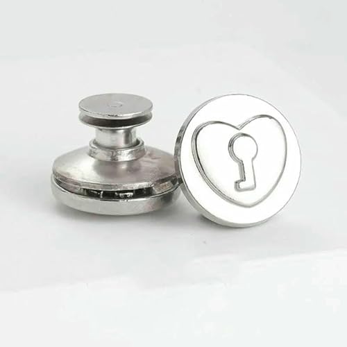2/4 Stück verstellbare Jeansknöpfe 17 mm, ohne Werkzeug, wiederverwendbare Sofort-Jeansknöpfe, Stecknadeln, Ersatz für Hosen, Jeansspanner, Typ 36, 17 mm, 2 Stück 2/4 Stück verstellbare Jeansknöpfe 17 mm, ohne Werkzeug, wiederverwendbare Sofort-Jeansknöpfe, Stecknadeln, Ersatz für Hosen, Jeansspanner, Typ 36, 17 mm, 2 Stück von QOVBD