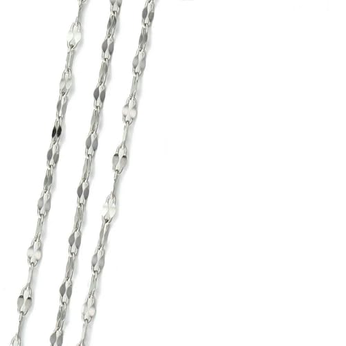 2 Meter/1 Meter Edelstahlkette Goldfarbene Ketten für Armband, Halskette, Schmuckherstellung, DIY-Befunde, Großhandel-J-2mm-ST-2Meter 2 Meter/1 Meter Edelstahlkette Goldfarbene Ketten für Armband, Halskette, Schmuckherstellung, DIY-Befunde, Großhandel-J-2mm-ST-2Meter von QOVBD