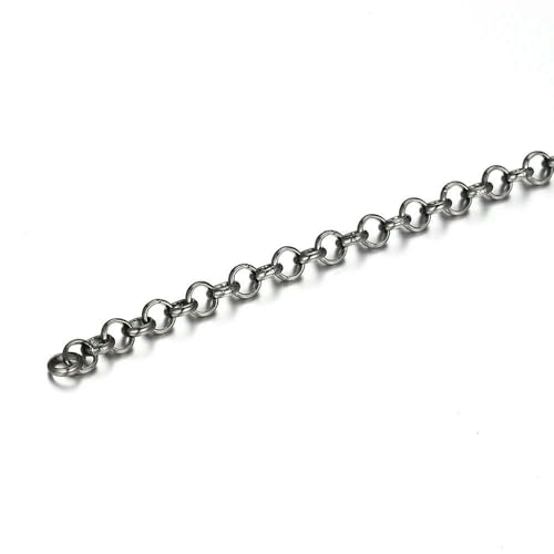 2 Meter/Los Kupfergliederkette für Schmuckherstellung, DIY-Halsketten, Armbänder, Kettenmaterialien, handgefertigte Zubehörteile, Gunblack, 4,8 mm Breite 2 Meter/Los Kupfergliederkette für Schmuckherstellung, DIY-Halsketten, Armbänder, Kettenmaterialien, handgefertigte Zubehörteile, Gunblack, 4,8 mm Breite von QOVBD