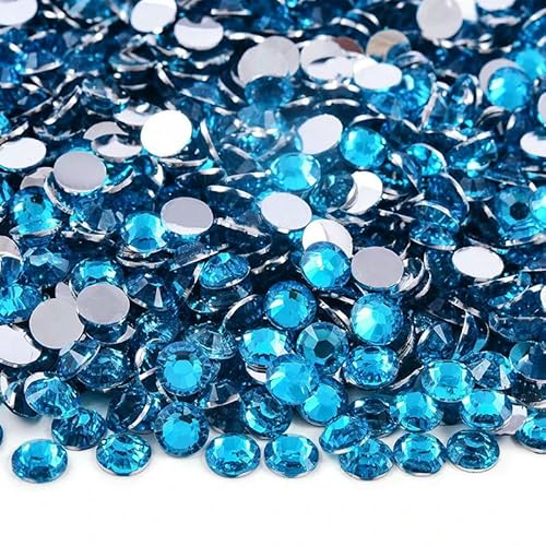 2 mm – 6 mm, rund, nicht Hotfix, Glitzer, Bling, Maniküre-Strass, silberfarben, flache Rückseite, Harz-Strasssteine, zum Aufkleben, Perlen, Nailart, Nagel-Edelsteine, DIY, 2 mm – 6 mm, rund, nicht Hotfix, Glitzer, Bling, Maniküre-Strass, silberfarben, flache Rückseite, Harz-Strasssteine, zum Aufkleben, Perlen, Nailart, Nagel-Edelsteine, DIY, von QOVBD