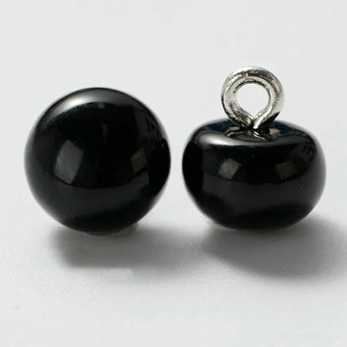 20/30/50pcs Colorful Half Domed Pearl Buttons Mushroom Shape Metal Shank For Sewing Buttons DIY Women Kids Clothing Decor Button-black-50PCS 20/30/50pcs Colorful Half Domed Pearl Buttons Mushroom Shape Metal Shank For Sewing Buttons DIY Women Kids Clothing Decor Button-black-50PCS von QOVBD
