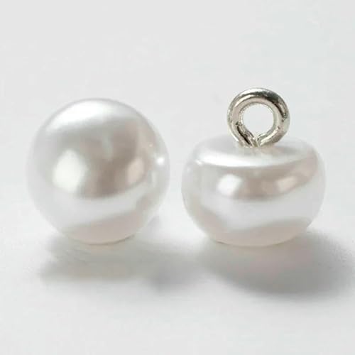 20/30/50pcs Colorful Half Domed Pearl Buttons Mushroom Shape Metal Shank For Sewing Buttons DIY Women Kids Clothing Decor Button-white-20PCS 20/30/50pcs Colorful Half Domed Pearl Buttons Mushroom Shape Metal Shank For Sewing Buttons DIY Women Kids Clothing Decor Button-white-20PCS von QOVBD