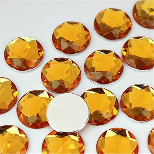 20 Stück 20 mm bunte Acryl-Strasssteine, runde Perlen mit flacher Rückseite, Kristallsteine, DIY-Modeschmuck, Basteln, Scrapbook, ZZ751-gelb-20 Stück 20 Stück 20 mm bunte Acryl-Strasssteine, runde Perlen mit flacher Rückseite, Kristallsteine, DIY-Modeschmuck, Basteln, Scrapbook, ZZ751-gelb-20 Stück von QOVBD