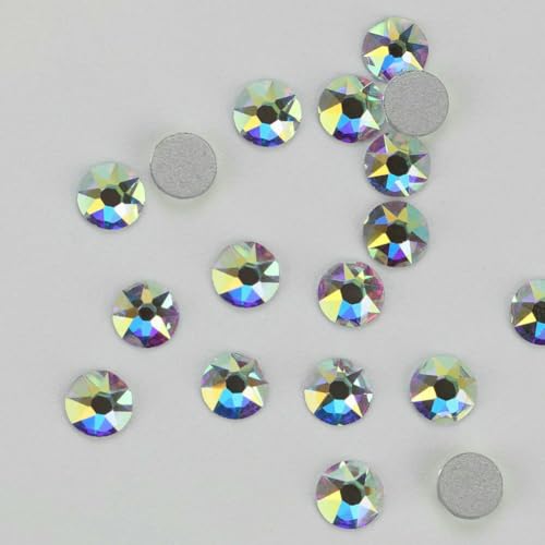 2088 16 Facetten Hotfix Non-Hofix Kaltfixierung Weiß Crystal AB Stass Flatback Strasssteine DiY Nail Art - Nonhotfix Crystal AB - 6mm SS30 288St 2088 16 Facetten Hotfix Non-Hofix Kaltfixierung Weiß Crystal AB Stass Flatback Strasssteine DiY Nail Art - Nonhotfix Crystal AB - 6mm SS30 288St von QOVBD
