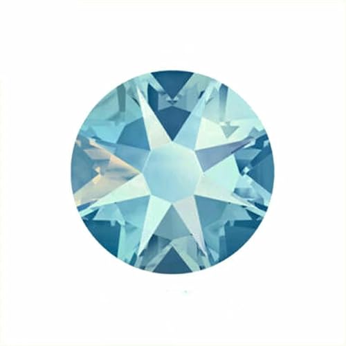2088NOHF Schimmernde AB-Flachrücken-Glas-Strasssteine zum Aufkleben auf Kleidung, Diamant-Handarbeit, Bling-Strass, Kristall-Hellsaphir AB-SS20, 1440 Stück 2088NOHF Schimmernde AB-Flachrücken-Glas-Strasssteine zum Aufkleben auf Kleidung, Diamant-Handarbeit, Bling-Strass, Kristall-Hellsaphir AB-SS20, 1440 Stück von QOVBD