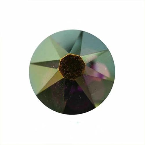 2088NOHF Schimmernde AB-Flachrücken-Glas-Strasssteine zum Aufkleben auf Kleidung, Diamant-Handarbeiten, Bling-Strass, Kristall-Amethyst AB-SS30, 288 Stück von QOVBD
