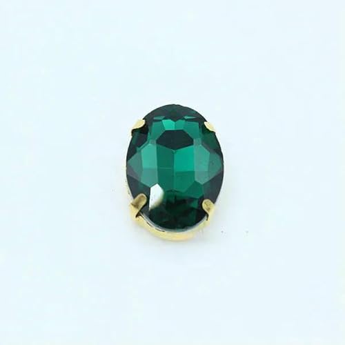 24 Farben, viele Größen, zum Aufnähen, ovale goldene Krallen-Strasssteine für Kristallschmuck, Nähen, Handarbeiten, Kleidung, Taschen, Besatz, Basteln, Erinite, 10 x 14,0 mm, 20 Stück 24 Farben, viele Größen, zum Aufnähen, ovale goldene Krallen-Strasssteine für Kristallschmuck, Nähen, Handarbeiten, Kleidung, Taschen, Besatz, Basteln, Erinite, 10 x 14,0 mm, 20 Stück von QOVBD