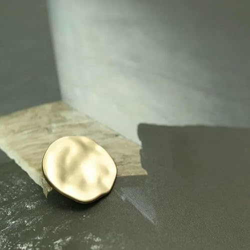 25/30 mm goldene Metallknöpfe zum Basteln von Mänteln, Anzügen, Jacken, dekorativen DIY-Zubehör, Nähverzierungen, Handarbeitszubehör, 6 Stück-TB510-1-30 mm von QOVBD