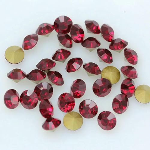288/36p ss27 Runde Farbe Pointback Glas Strass Chaton Stein Tschechische Kristall Nail Art Strass Juwelen DIY Handwerk Brosche Haarnadel-Dunkel Siam-288pcs 288/36p ss27 Runde Farbe Pointback Glas Strass Chaton Stein Tschechische Kristall Nail Art Strass Juwelen DIY Handwerk Brosche Haarnadel-Dunkel Siam-288pcs von QOVBD