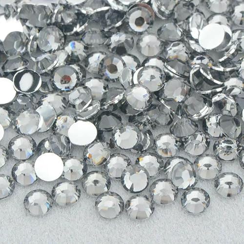 3,0 mm, 4,0 mm, 5 mm, 6 mm, Jelly Pink AB-Farbe, flache Rückseite, Strasssteine, Harzkristall-Strass-Applikationen, runde Nagelsteine für Heimwerkerarbeiten, A02 Grau, 6 mm, 200 Stück 3,0 mm, 4,0 mm, 5 mm, 6 mm, Jelly Pink AB-Farbe, flache Rückseite, Strasssteine, Harzkristall-Strass-Applikationen, runde Nagelsteine für Heimwerkerarbeiten, A02 Grau, 6 mm, 200 Stück von QOVBD