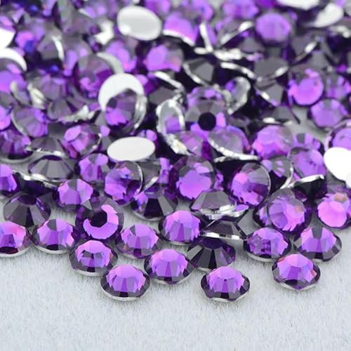 3,0 mm, 4,0 mm, 5 mm, 6 mm, Jelly Pink AB-Farbe, flache Rückseite, Strasssteine, Harzkristall-Strass-Applikationen, runde Nagelsteine für Heimwerkerarbeiten, A09 Amethyst, 6 mm, 200 Stü 3,0 mm, 4,0 mm, 5 mm, 6 mm, Jelly Pink AB-Farbe, flache Rückseite, Strasssteine, Harzkristall-Strass-Applikationen, runde Nagelsteine für Heimwerkerarbeiten, A09 Amethyst, 6 mm, 200 Stü von QOVBD