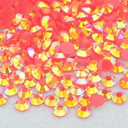 3,0 mm, 4,0 mm, 5 mm, 6 mm, Jelly Pink AB-Farbe, flache Rückseite, Strasssteine, Harzkristall-Strass-Applikationen, runde Nagelsteine für Heimwerkerarbeiten, A43 Jelly Siam AB, 5 mm, 50 3,0 mm, 4,0 mm, 5 mm, 6 mm, Jelly Pink AB-Farbe, flache Rückseite, Strasssteine, Harzkristall-Strass-Applikationen, runde Nagelsteine für Heimwerkerarbeiten, A43 Jelly Siam AB, 5 mm, 50 von QOVBD