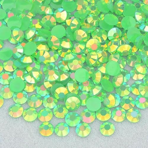 3,0 mm, 4,0 mm, 5 mm, 6 mm, Jelly Pink AB-Farbe, flache Rückseite, Strasssteine, Harzkristall-Strass-Applikationen, runde Nagelsteine für Heimwerkerarbeiten, A52 Jelly Emerald AB, 3,0 m 3,0 mm, 4,0 mm, 5 mm, 6 mm, Jelly Pink AB-Farbe, flache Rückseite, Strasssteine, Harzkristall-Strass-Applikationen, runde Nagelsteine für Heimwerkerarbeiten, A52 Jelly Emerald AB, 3,0 m von QOVBD