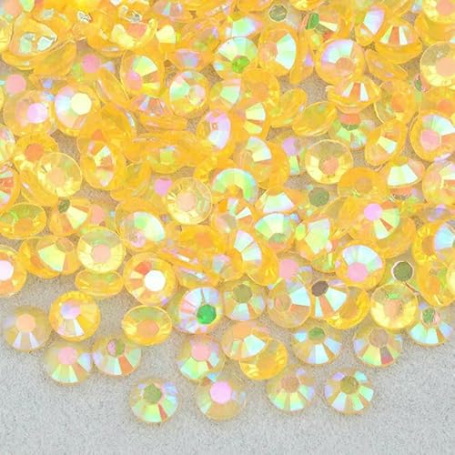 3,0 mm, 4,0 mm, 5 mm, 6 mm, Jelly Pink AB-Farbe, flache Rückseite, Strasssteine, Harzkristall-Strass-Applikationen, runde Nagelsteine für Heimwerkerarbeiten, A55 Jelly Lt.TopazAB, 6 mm, 3,0 mm, 4,0 mm, 5 mm, 6 mm, Jelly Pink AB-Farbe, flache Rückseite, Strasssteine, Harzkristall-Strass-Applikationen, runde Nagelsteine für Heimwerkerarbeiten, A55 Jelly Lt.TopazAB, 6 mm, von QOVBD