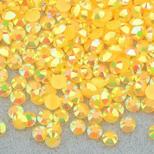 3,0 mm, 4,0 mm, 5 mm, 6 mm, Jelly Pink AB-Farbe, flache Rückseite, Strasssteine, Harzkristall-Strass-Applikationen, runde Nagelsteine für Heimwerkerarbeiten, A64OrangeYellowAB, 4,0 mm, 3,0 mm, 4,0 mm, 5 mm, 6 mm, Jelly Pink AB-Farbe, flache Rückseite, Strasssteine, Harzkristall-Strass-Applikationen, runde Nagelsteine für Heimwerkerarbeiten, A64OrangeYellowAB, 4,0 mm, von QOVBD