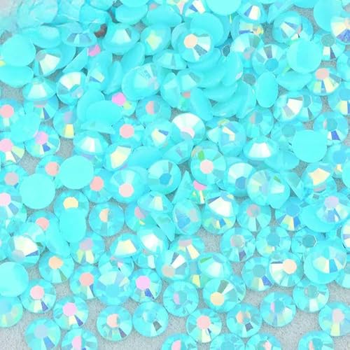 3,0 mm, 4,0 mm, 5 mm, 6 mm, Jelly Pink AB-Farbe, flache Rückseite, Strasssteine, Harzkristall-Strass-Applikationen, runde Nagelsteine für Heimwerkerarbeiten – A48JellyBlueZirconAB – 3 3,0 mm, 4,0 mm, 5 mm, 6 mm, Jelly Pink AB-Farbe, flache Rückseite, Strasssteine, Harzkristall-Strass-Applikationen, runde Nagelsteine für Heimwerkerarbeiten – A48JellyBlueZirconAB – 3 von QOVBD