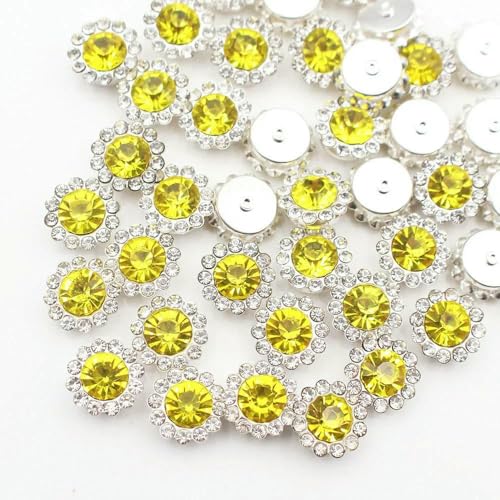 30–100 Stück goldene Blumen-Strasssteine, Glitzerkristalle, Ziersteine, Perlen, Kleidungsstücke, Basteln, zum Aufnähen von Strasssteinen für Kleidung, Edelsteine, Citrin, S, 12 mm, 30 Stück 30–100 Stück goldene Blumen-Strasssteine, Glitzerkristalle, Ziersteine, Perlen, Kleidungsstücke, Basteln, zum Aufnähen von Strasssteinen für Kleidung, Edelsteine, Citrin, S, 12 mm, 30 Stück von QOVBD