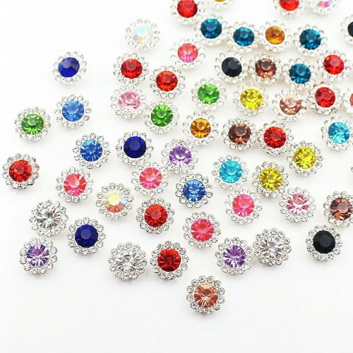 30–100 Stück goldene Blumen-Strasssteine, Glitzerkristalle, Ziersteine, Perlen, Kleidungsstücke, Basteln, zum Aufnähen von Strasssteinen für Kleidung, Edelsteine, Mix, S, 12 mm, 100 Stück 30–100 Stück goldene Blumen-Strasssteine, Glitzerkristalle, Ziersteine, Perlen, Kleidungsstücke, Basteln, zum Aufnähen von Strasssteinen für Kleidung, Edelsteine, Mix, S, 12 mm, 100 Stück von QOVBD