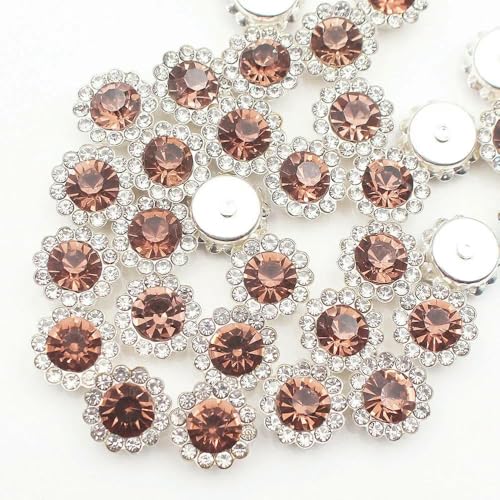 30–100 Stück goldene Blumen-Strasssteine, Glitzerkristalle, Ziersteine, Perlen, Kleidungsstücke, Basteln, zum Aufnähen von Strasssteinen für Kleidung, Edelsteine, heller Amethyst, S, 10 mm, 30 Stü 30–100 Stück goldene Blumen-Strasssteine, Glitzerkristalle, Ziersteine, Perlen, Kleidungsstücke, Basteln, zum Aufnähen von Strasssteinen für Kleidung, Edelsteine, heller Amethyst, S, 10 mm, 30 Stü von QOVBD
