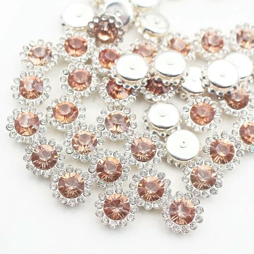 30–100 Stück goldene Blumen-Strasssteine, Glitzerkristalle, Ziersteine, Perlen, Kleidungsstücke, Basteln, zum Aufnähen von Strasssteinen für Kleidung, Edelsteine, heller Pfirsich, S, 8 mm, 100 Stü 30–100 Stück goldene Blumen-Strasssteine, Glitzerkristalle, Ziersteine, Perlen, Kleidungsstücke, Basteln, zum Aufnähen von Strasssteinen für Kleidung, Edelsteine, heller Pfirsich, S, 8 mm, 100 Stü von QOVBD