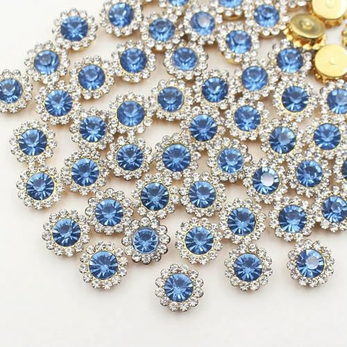 30–100 Stück goldene Blumen-Strasssteine, Glitzerkristalle, Ziersteine, Perlen, Kleidungsstücke, Basteln, zum Aufnähen von Strasssteinen für Kleidung, Edelsteine, heller Saphir, G, 8 mm, 30 Stück 30–100 Stück goldene Blumen-Strasssteine, Glitzerkristalle, Ziersteine, Perlen, Kleidungsstücke, Basteln, zum Aufnähen von Strasssteinen für Kleidung, Edelsteine, heller Saphir, G, 8 mm, 30 Stück von QOVBD