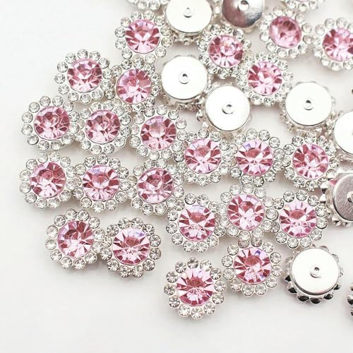 30–100 Stück goldene Blumen-Strasssteine, Glitzerkristalle, Ziersteine, Perlen, Kleidungsstücke, Basteln, zum Aufnähen von Strasssteinen für Kleidung, Edelsteine, hellrosa, S, 10 mm, 100 Stück 30–100 Stück goldene Blumen-Strasssteine, Glitzerkristalle, Ziersteine, Perlen, Kleidungsstücke, Basteln, zum Aufnähen von Strasssteinen für Kleidung, Edelsteine, hellrosa, S, 10 mm, 100 Stück von QOVBD