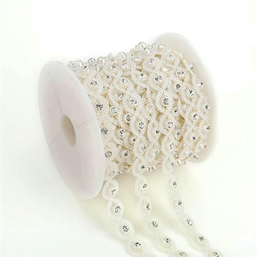 30 Designs wählen Elfenbein ABS Perle Kristall Strass Kette Nähen Banding Trim Hochzeit Party Schmuck Handarbeit Supply-AA291 1yard 30 Designs wählen Elfenbein ABS Perle Kristall Strass Kette Nähen Banding Trim Hochzeit Party Schmuck Handarbeit Supply-AA291 1yard von QOVBD