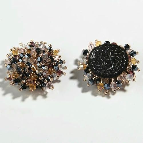 37 mm, 3,6 cm, 3D-Blumenperlen-Aufnäher, Kristall-Strass-Knöpfe, Verzierung, modische Stoff-Filz-Applikation für Taschen, Schuhe, zum Aufnähen, Knopf-E22-50 Stück 37 mm, 3,6 cm, 3D-Blumenperlen-Aufnäher, Kristall-Strass-Knöpfe, Verzierung, modische Stoff-Filz-Applikation für Taschen, Schuhe, zum Aufnähen, Knopf-E22-50 Stück von QOVBD