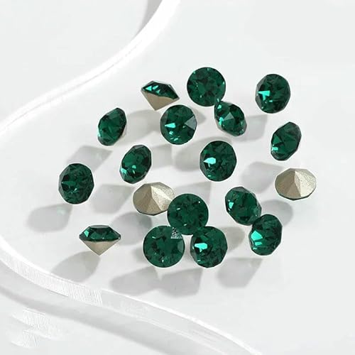 4/6/8 mm runde Strasssteine, Diamantglaskristalle, Glitzerdekorationen, spitze Schmuckherstellung, Kleber auf Nägeln, Kunst, DIY-Zubehör, A205, 6 mm, 10 Stück 4/6/8 mm runde Strasssteine, Diamantglaskristalle, Glitzerdekorationen, spitze Schmuckherstellung, Kleber auf Nägeln, Kunst, DIY-Zubehör, A205, 6 mm, 10 Stück von QOVBD
