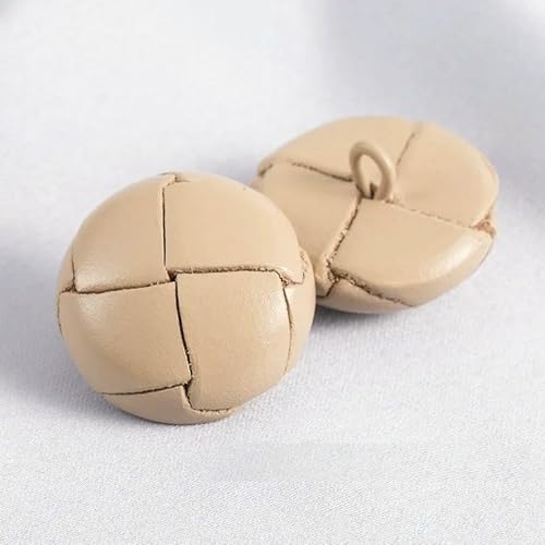 4 Stück 18/23/25 mm farbige Lederknöpfe Mantel Windbreaker Retro Knöpfe gewebt Leder dekorative Knopf Zubehör B009-khaki-25 mm 4 Stück 4 Stück 18/23/25 mm farbige Lederknöpfe Mantel Windbreaker Retro Knöpfe gewebt Leder dekorative Knopf Zubehör B009-khaki-25 mm 4 Stück von QOVBD