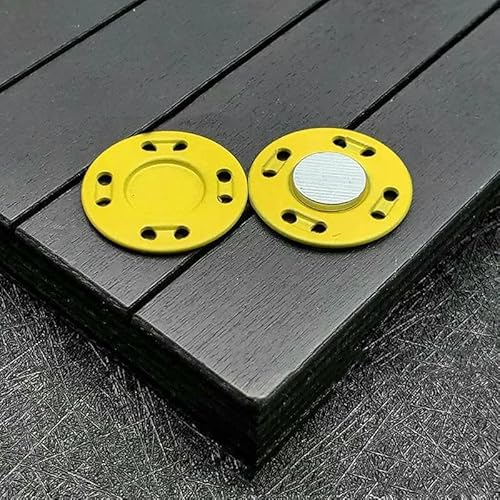 5 Paar 20 Farben Metallmagnetschnalle Nähzubehör Druckknopf für Jackentaschen Unsichtbare Schnalle DIY Cardigan Handarbeit Dekor-7-20mm von QOVBD