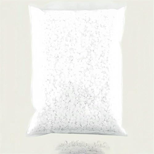 500 g 2–6 mm Schwarz/Weiß/Mineral-Serie Harz-Strasssteine, nicht Hotfix, flache Rückseite, Kristalle, Strass-Glitzer, großes Paket, Stein, massiv weiß, 6 mm, 10.000 Stück von QOVBD