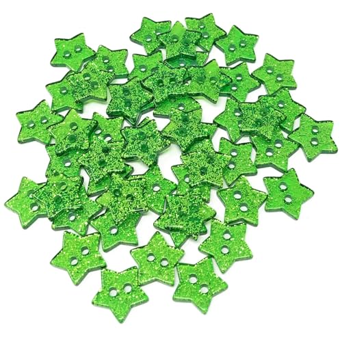 50pcs 14.0mm Resin Glitter Star 2 Holes Buttons DIY Dress Sewing Accessories Sparkle Christmas Embellishment For Cardmaking-dark green 50pcs 14.0mm Resin Glitter Star 2 Holes Buttons DIY Dress Sewing Accessories Sparkle Christmas Embellishment For Cardmaking-dark green von QOVBD