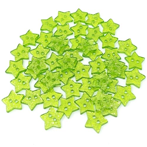 50pcs 14.0mm Resin Glitter Star 2 Holes Buttons DIY Dress Sewing Accessories Sparkle Christmas Embellishment For Cardmaking-green 50pcs 14.0mm Resin Glitter Star 2 Holes Buttons DIY Dress Sewing Accessories Sparkle Christmas Embellishment For Cardmaking-green von QOVBD