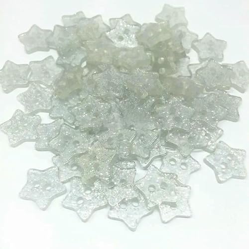 50pcs 14.0mm Resin Glitter Star 2 Holes Buttons DIY Dress Sewing Accessories Sparkle Christmas Embellishment For Cardmaking-silver 50pcs 14.0mm Resin Glitter Star 2 Holes Buttons DIY Dress Sewing Accessories Sparkle Christmas Embellishment For Cardmaking-silver von QOVBD