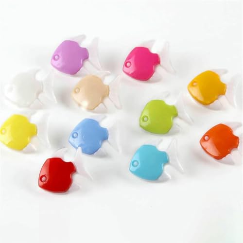 50pcs Shank Cute Cartoon Buttons Garment Sewing Dress Accessories DIY Crafts Decorations Ladybirds Flower-fish von QOVBD