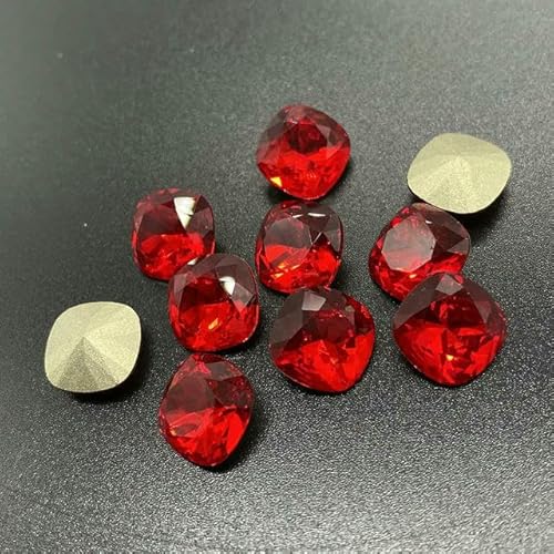 5A Glas-Strasssteine, lose, 10 Stück, Pointback, Nagelkunst, selbstklebendes Zubehör, Kristalle, DIY-Schmuckherstellung, Steine, Helles Siam, 8 mm, 50 Stück 5A Glas-Strasssteine, lose, 10 Stück, Pointback, Nagelkunst, selbstklebendes Zubehör, Kristalle, DIY-Schmuckherstellung, Steine, Helles Siam, 8 mm, 50 Stück von QOVBD