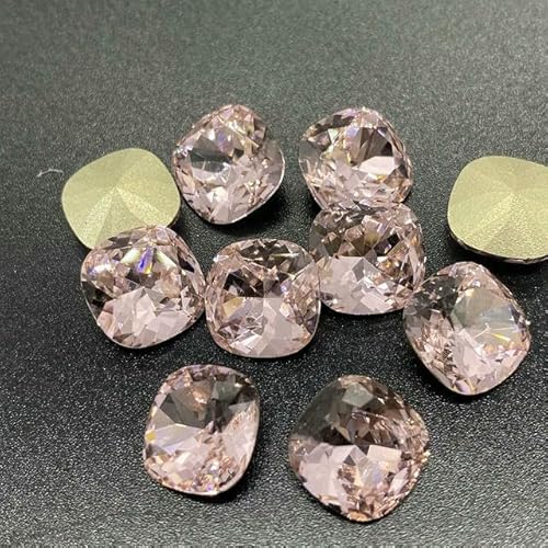 5A Glas-Strasssteine, lose, 10 Stück, Pointback, Nagelkunst, selbstklebendes Zubehör, Kristalle, DIY-Schmuckherstellung, Steine, Hellrosa, 8 mm, 10 Stück 5A Glas-Strasssteine, lose, 10 Stück, Pointback, Nagelkunst, selbstklebendes Zubehör, Kristalle, DIY-Schmuckherstellung, Steine, Hellrosa, 8 mm, 10 Stück von QOVBD