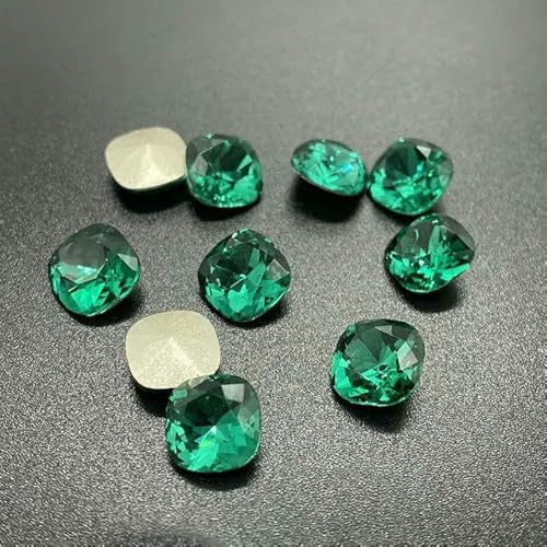 5A Glas-Strasssteine, lose, 10 Stück, Pointback, Nagelkunst, selbstklebendes Zubehör, Kristalle, DIY-Schmuckherstellung, Steine, Smaragdgrün, 6 mm, 10 Stück 5A Glas-Strasssteine, lose, 10 Stück, Pointback, Nagelkunst, selbstklebendes Zubehör, Kristalle, DIY-Schmuckherstellung, Steine, Smaragdgrün, 6 mm, 10 Stück von QOVBD