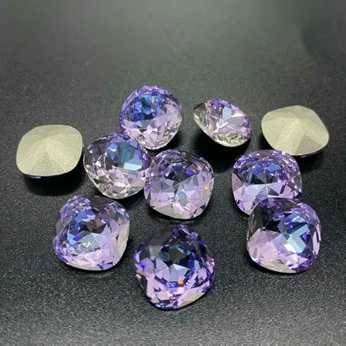 5A Glas-Strasssteine, lose, 10 Stück, Pointback, Nagelkunst, selbstklebendes Zubehör, Kristalle, DIY-Schmuckherstellung, Steine – Vitrail Light – 8 mm – 50 Stück von QOVBD