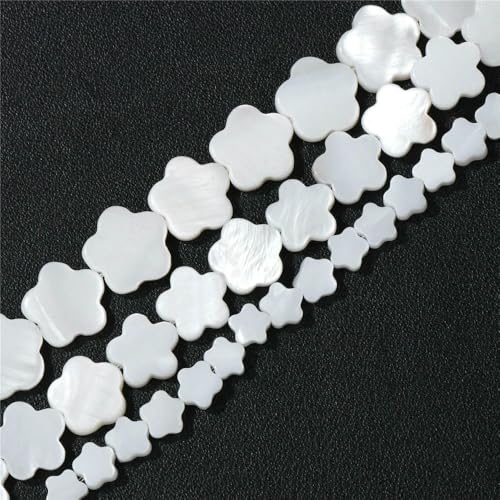 6/8/10/12 mm mehrfarbige Herz-Muschelperlen, gefärbte natürliche Süßwasser-Perlmuttperlen zur Schmuckherstellung, DIY-Armbänder, Ohrringe, Nr. 27, Blume, 6 von QOVBD