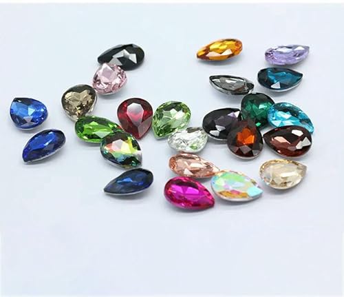 6–40 mm, 24 Farben, Kristall-Wassertropfen, Tropfen-Strassstein für Kleidungsstücke, Basteln, Charms, Schmuck, 3D-Nagelkunst, DIY-Dekorationen, Farben mischen, 20 x 30 mm, 6 Stück 6–40 mm, 24 Farben, Kristall-Wassertropfen, Tropfen-Strassstein für Kleidungsstücke, Basteln, Charms, Schmuck, 3D-Nagelkunst, DIY-Dekorationen, Farben mischen, 20 x 30 mm, 6 Stück von QOVBD