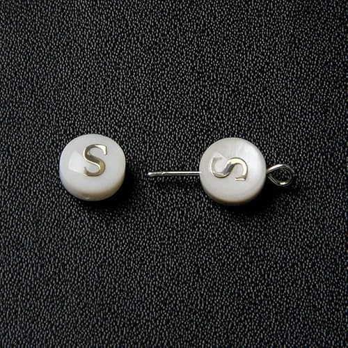 8 mm Perlmutt-Muschelperle, 26 Großbuchstaben, weiß, natürliche Perlen, Muschelbuchstaben, runde Perlen, Schmuckherstellung, Zubehör, DIY-S-2 Stück 8 mm Perlmutt-Muschelperle, 26 Großbuchstaben, weiß, natürliche Perlen, Muschelbuchstaben, runde Perlen, Schmuckherstellung, Zubehör, DIY-S-2 Stück von QOVBD