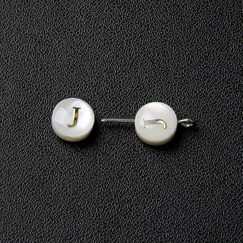 8 mm Perlmutt-Muschelperle, 26 Großbuchstaben, weiß, natürliche Perlmutt-Muschel, runde Perlen, Schmuckherstellung, Zubehör, DIY, J, 5 Stück 8 mm Perlmutt-Muschelperle, 26 Großbuchstaben, weiß, natürliche Perlmutt-Muschel, runde Perlen, Schmuckherstellung, Zubehör, DIY, J, 5 Stück von QOVBD