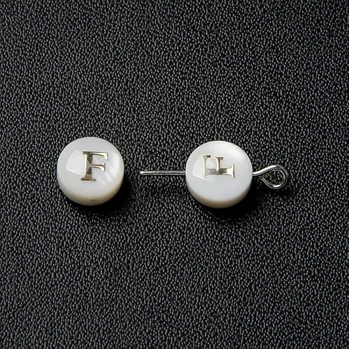 8 mm Perlmutt-Muschelperle, 26 Großbuchstaben, weiß, natürliche Perlmutt-Muschel, runde Perlen, Schmuckherstellung, Zubehör, DIY-F-2 Stück 8 mm Perlmutt-Muschelperle, 26 Großbuchstaben, weiß, natürliche Perlmutt-Muschel, runde Perlen, Schmuckherstellung, Zubehör, DIY-F-2 Stück von QOVBD