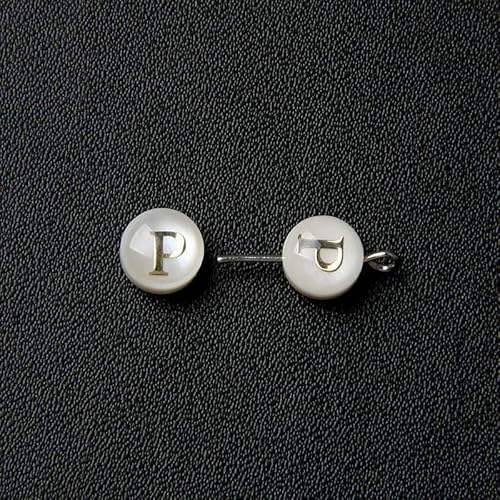8 mm Perlmutt-Muschelperle, 26 Großbuchstaben, weiß, natürliche Perlmutt-Muschel, runde Perlen, Schmuckherstellung, Zubehör, DIY-P-5 Stück 8 mm Perlmutt-Muschelperle, 26 Großbuchstaben, weiß, natürliche Perlmutt-Muschel, runde Perlen, Schmuckherstellung, Zubehör, DIY-P-5 Stück von QOVBD