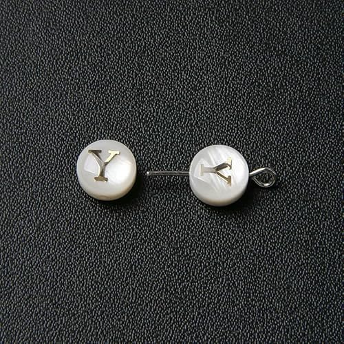 8 mm Perlmutt-Muschelperle, 26 Großbuchstaben, weiß, natürliche Perlmutt-Muschel, runde Perlen, Schmuckherstellung, Zubehör, DIY-Y, 10 Stück 8 mm Perlmutt-Muschelperle, 26 Großbuchstaben, weiß, natürliche Perlmutt-Muschel, runde Perlen, Schmuckherstellung, Zubehör, DIY-Y, 10 Stück von QOVBD