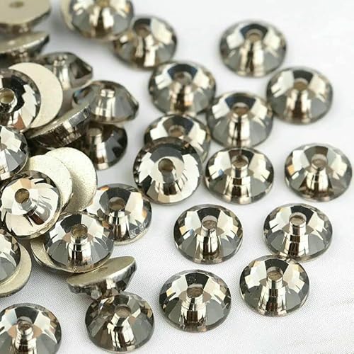 AAAAA SS12-SS30 Runde Glas-Näh-Strasssteine zum Aufnähen auf mesoporöse Kristall-Strasssteine für Hochzeitskleid-Accessoires DIY-Schwarz-Diamant-Grau-SS20-1440 Stück AAAAA SS12-SS30 Runde Glas-Näh-Strasssteine zum Aufnähen auf mesoporöse Kristall-Strasssteine für Hochzeitskleid-Accessoires DIY-Schwarz-Diamant-Grau-SS20-1440 Stück von QOVBD