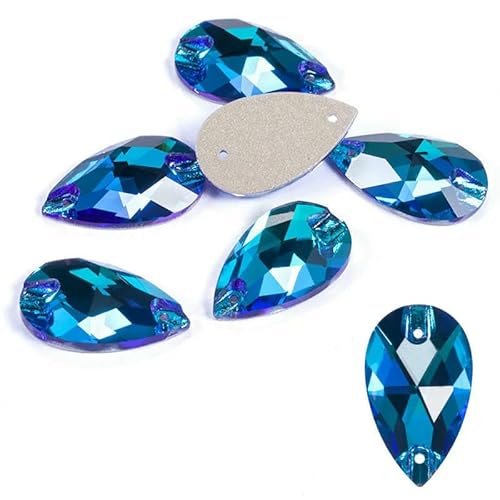 AAAAA-Strasssteine für Handarbeiten, hochwertige Nähsteine, tropfenförmig, zum Aufnähen für Kleiderdekoration, Taschen, Kleidungsstücke, Schuhe, blaue Flamme, 7 x 12 AAAAA-Strasssteine für Handarbeiten, hochwertige Nähsteine, tropfenförmig, zum Aufnähen für Kleiderdekoration, Taschen, Kleidungsstücke, Schuhe, blaue Flamme, 7 x 12 von QOVBD